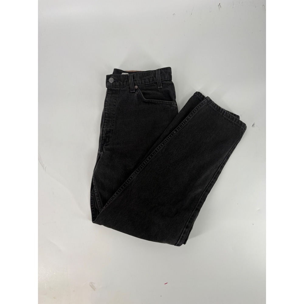 Vintage 90s Levis 550 Orange Tab Black Relaxed Fit Tapered Leg Jeans Mens 34x30